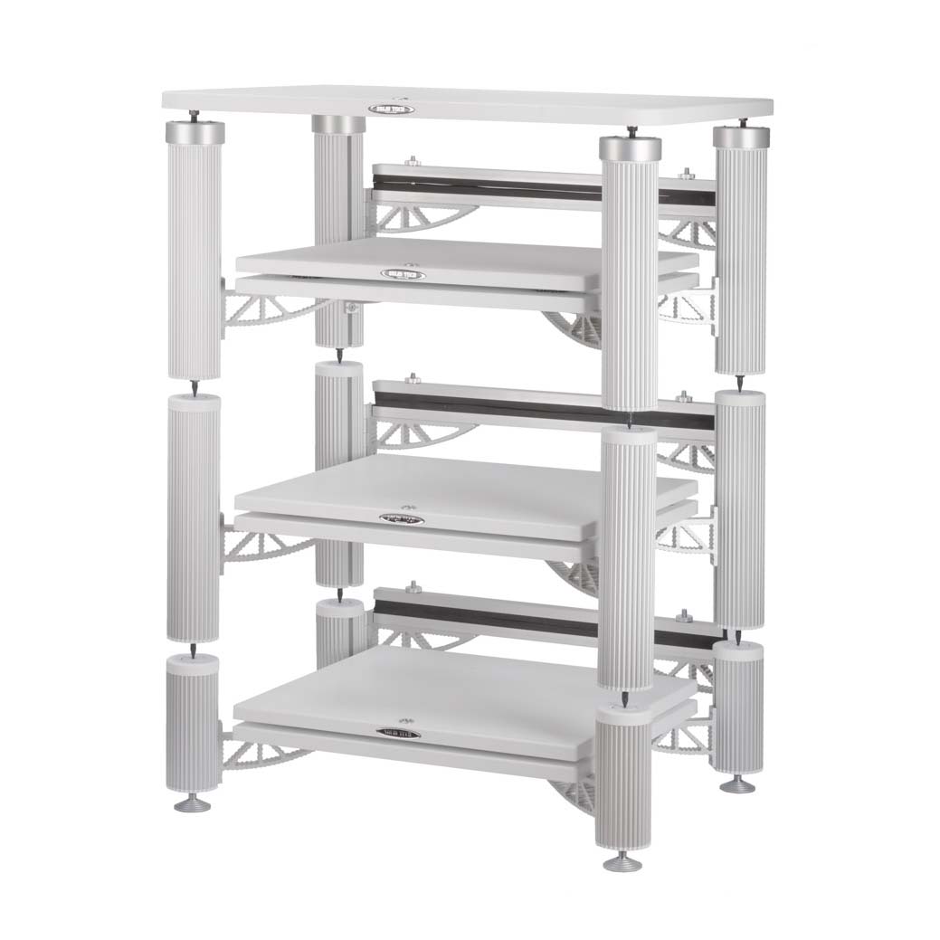 Hybrid 3 Shelf-kit design with isolation shelves and top shelf in white main image
