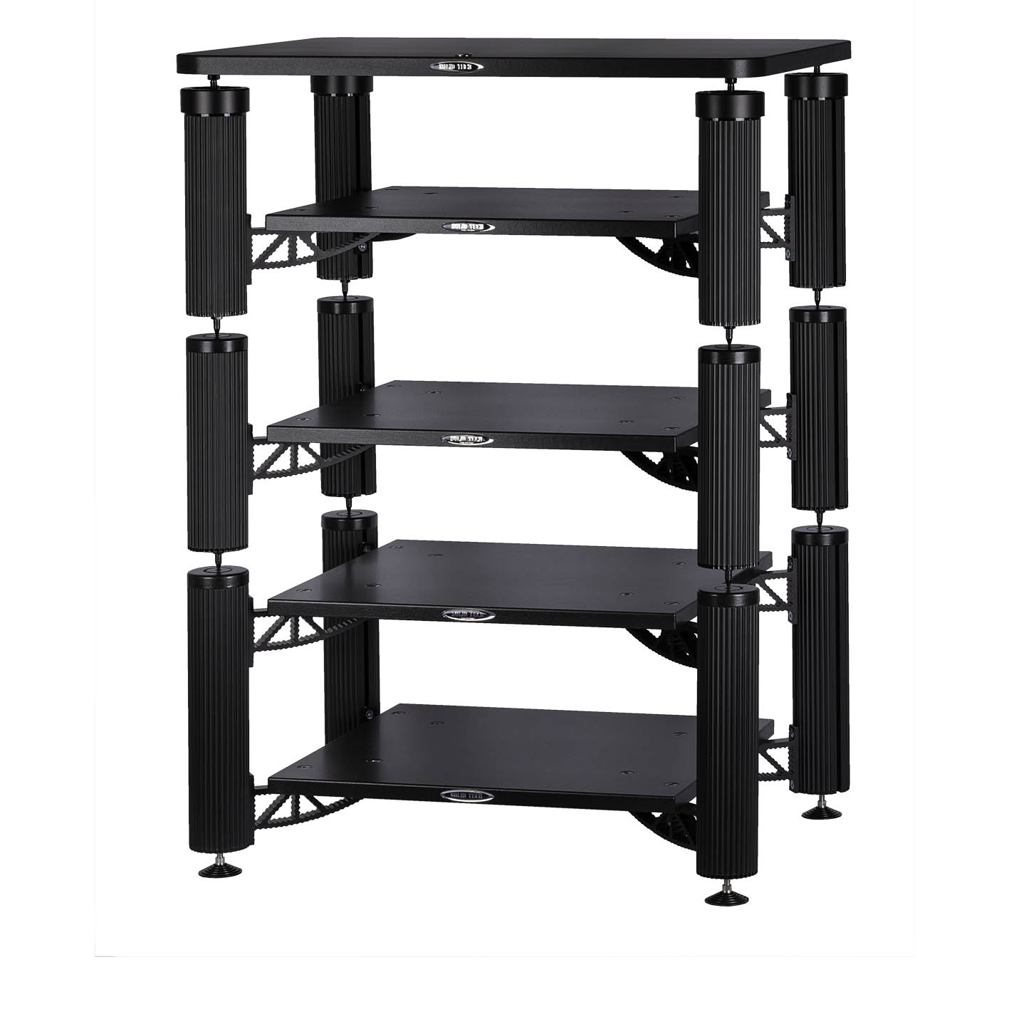 Hybrid 4 shelf-kit and top shelf in black-image